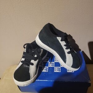 Jumping Jacks Black and White Kids Sneakers